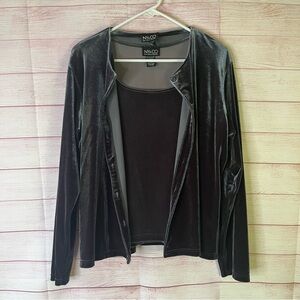 NY & CO 2 Piece Feat Velvet Tank‎ and Sweater Size XL